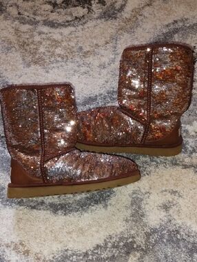 UGG AutumnCopper Sequin Mid-Calf Boots